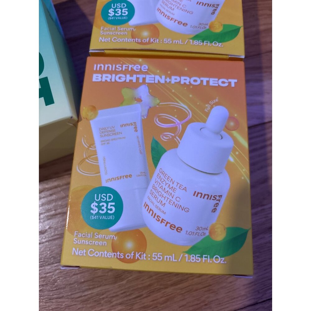 Innisfree Hydrate & Protect Set and 2 Brighten & Protect Sets, new in boxes - Picture 3 of 5
